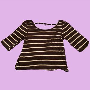 INDIE STRIPED CROP TOP